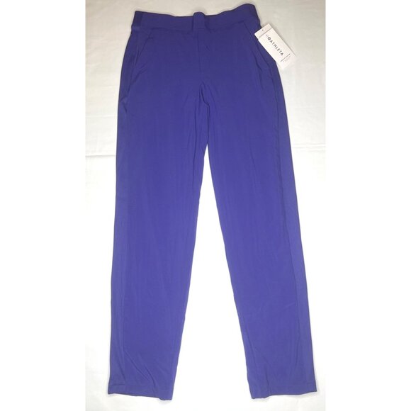 Athleta Brooklyn Lined Pant Womens Purple Ribbed Waist Size 8 - Picture 10 of 16